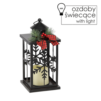 LED CHRISTMAS LANTERN 5,5 x 5,5 x 12,5 CM