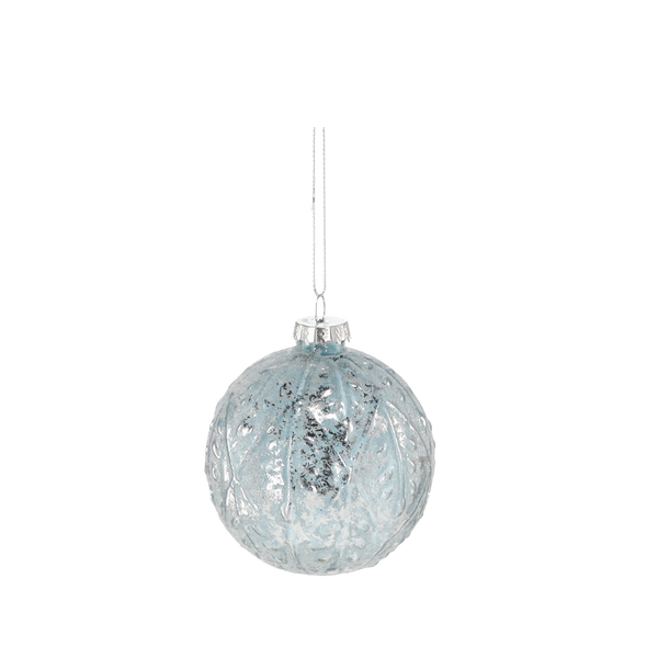 GLASS BAUBLE - COPPER MIX DESIGNS 8 CM