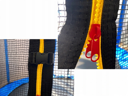 TRAMPOLÍNA 12FT 374 CM S REBRÍKOM A OCHRANNOU SIEŤOU *9887