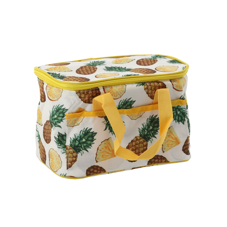 TERMOSKA TAŠKA 25 x 17 x 17 CM 6L KUFŘÍK MIX 2 VZORŮ S DVĚMA CHLAZENÍMI VLOŽKAMI *9264