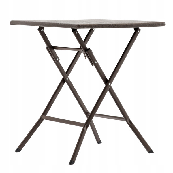 MASĂ TURISTICĂ FOLDABILĂ 61.5 x 61.5 x 73 CM MARRON *1008