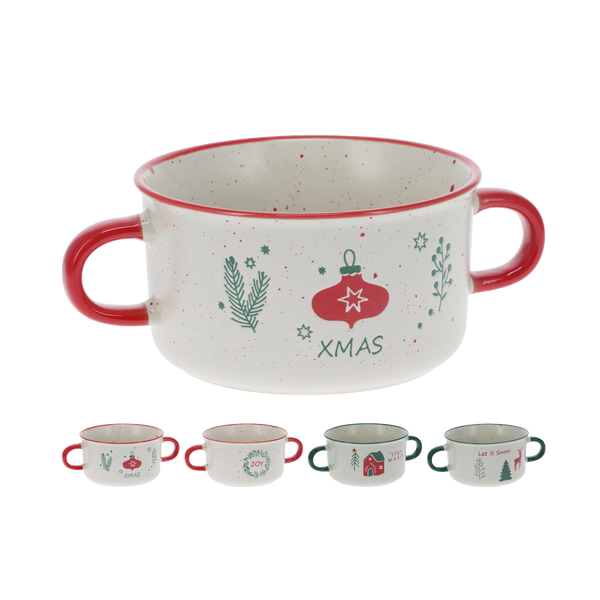 JUMBO MUG WITH TWO HANDLES 13.5X7.5CM*7893