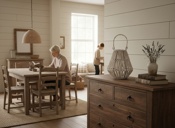 LAMPION 21 x 23 CM Z WKŁADEM SZKLANYM - BIAŁY