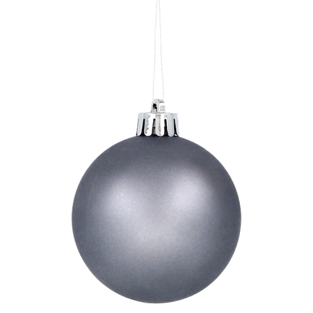SET OF 60 CHRISTMAS ORNAMENTS OLIVE/COPPER/GRAPHITE MIX DESIGNS