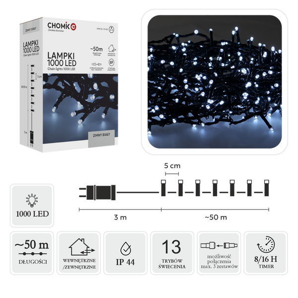 COLD WHITE LIGHTS LED 1000L