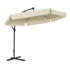 GARDEN UMBRELLA 3 M BEIGE "BANANA" WITH COVER WITH LED