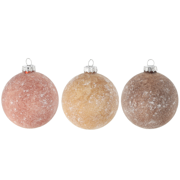 GLASS ORNAMENT BALL DIA 8CM