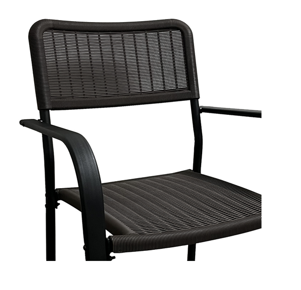 KRZESŁO OGRODOWE BRĄZOWE 60 x 55 x 82 CM