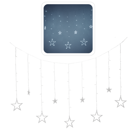 LED STAR LIGHTS 138L COLD WHITE