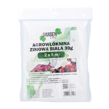 AGROWŁÓKNINA 2 x 5 M ZIMOWA/WIOSENNA BIAŁA 30g