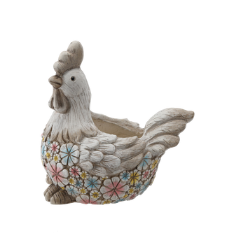 PLICUL DE FLORI DE PAȘTE - GĂINA ÎN FLORI 31 x 20 x 31 CM *6914