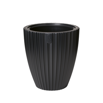 POT MIKA 300MM DEEP BLACK *7811*