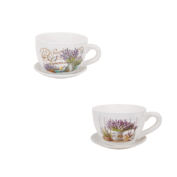 CANA CERAMICĂ DONICZKA 19 x 15 x 11 CM ALBĂ MIX DE MODEL *5887