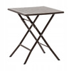 FOLDING CAMPING TABLE 61.5 X 61.5 X 73 CM BROWN