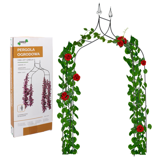 330x PERGOLA OGRODOWA 150 x 37 x 240 CM (+ KOTWY)