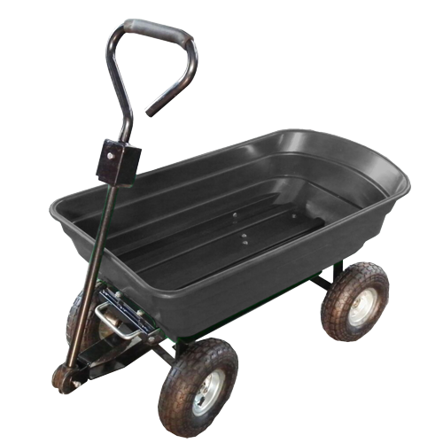 WÓZEK OGRODOWY DWUFUNKCYJNY CZARNY*0078