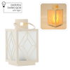 Vianočná LAMPA 11 x 11 x 20,5 CM S LED NÁPLŇOU BIELA *2553