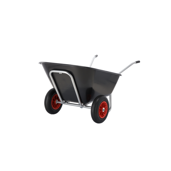 TACZKA OGRODOWA - POJEMNOŚĆ ZASYPOWA 280 L - CZARNA 