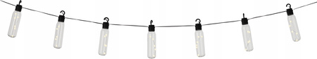 SOLÁRNÍ ZÁHRADNÍ ŘETĚZEC DÉLKA 2 + 1,8 M LUX 10 LED TEPLÁ BÍLÁ *3668