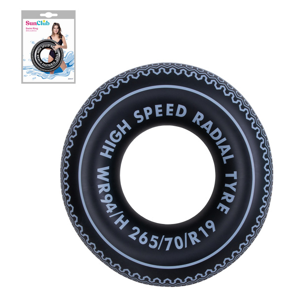 KOŁO PLAŻOWE DMUCHANE "OPONA" 90 cm *1677