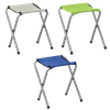 KRZESŁO TURYSTYCZNE/WĘDKARSKIE SKŁADANE 28x32x35 CM ZIELONE/NIEBIESKIE/BIAŁE *3255