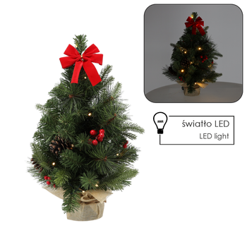 BRAZI DE CRĂCIUN 15 LED 50 CM ROȘU *0264