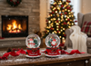 CHRISTMAS SNOWGLOBE - SANTA / SNOWMAN 8 x 12 CM disp=12pcs *5669