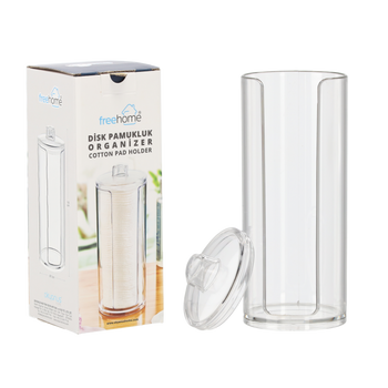 CONTAINER FOR COSMETIC PADS 18 X 7 CM