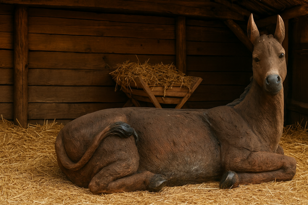 DONKEY - FIGURE FOR THE MANGER 71x50.8x113