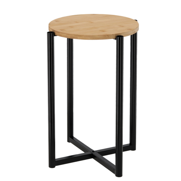 STOLIK OKRĄGŁY Z METALOWĄ PODSTAWĄ ŚR.29 CM WYS. 42 CM *6606