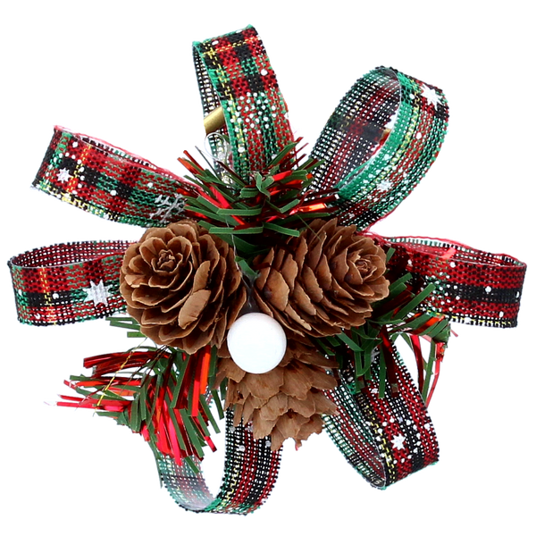 SET OF 3 CHRISTMAS DECORATIONS – PINECONE 10 CM 2 MIXED DESIGNS