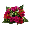 ARANJAMENT FLORAL ARTIFICIAL RĂNDURI ŞI LILIAC 25 x 27 x 27 CM MIX DE CULORI ambalaj=12 buc *2959