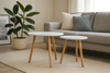 NESTING TABLE SET OF TWO MDF+PINE