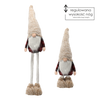 HOLIDAY GNOME WITH ADJUSTABLE LEGS 85 - 128 CM BEIGE - RED