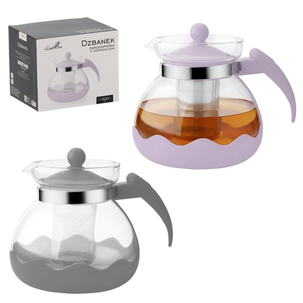 HEAT-RESISTANT JUG WITH INFUSER 1.5 L