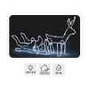 LED CHRISTMAS DEER WITH SLEIGH 1,2 M COLD WHITE + COLD WHITE FLASH IP44