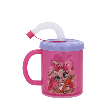 PLASTOVÝ HRNEK 210ML S BRČKEM *8551