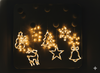CHRISTMAS WINDOW DECORATION LED 10L MIX 6 DESIGNS