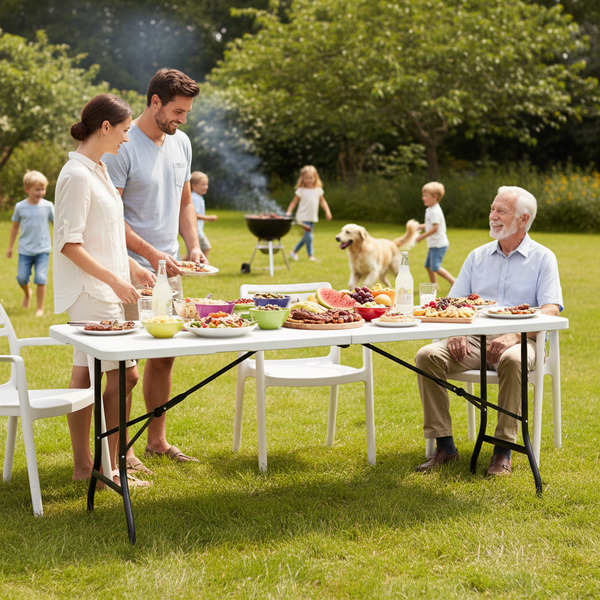 STÓŁ TURYSTYCZNY/CATERINGOWY SKŁADANY 180 x 70 x 74 CM *9606