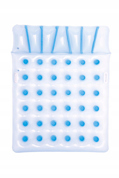 DVOUPLÁŽOVÝ DMUHOVENÝ MATERAC NA PLÁŽ 193 x 142 cm *0398