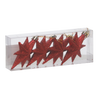 SET 4 DECORAȚIUNI DE CRĂCIUN STEA 10 CM *1147