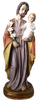 ST. JOSEPH FIGURE GUARDIAN WITH CHILD 99 CM GLASS EYES