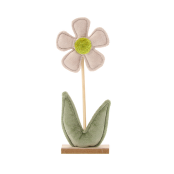 FLOR CU BAZA DIN VELUR - GRI 9 x 4,5 x 22 CM ambalaj=6buc *4506