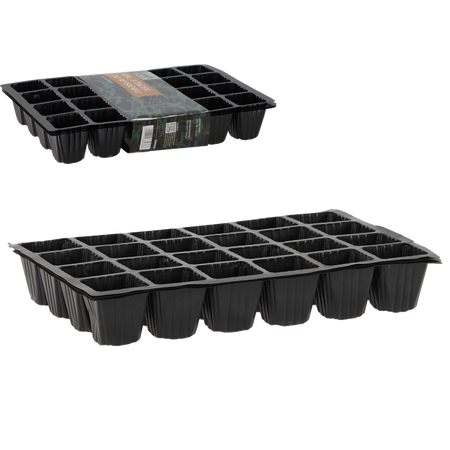 SET 3 FARFURII DE CULTIVARE/PENTRU SEMĂNAT DIN PLASTIC 24 CELULE *4366