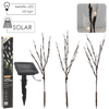 SET OF 3 SOLAR TREE LED LIGHTS WARM WHITE