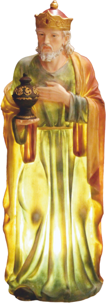 SET OF 11 CHRISTMAS FIGURES 100 CM RESIN ILLUMINATED