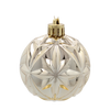 SET OF 9 ORNAMENTS 6 CM CHAMPAGNE/GRAY/WHITE