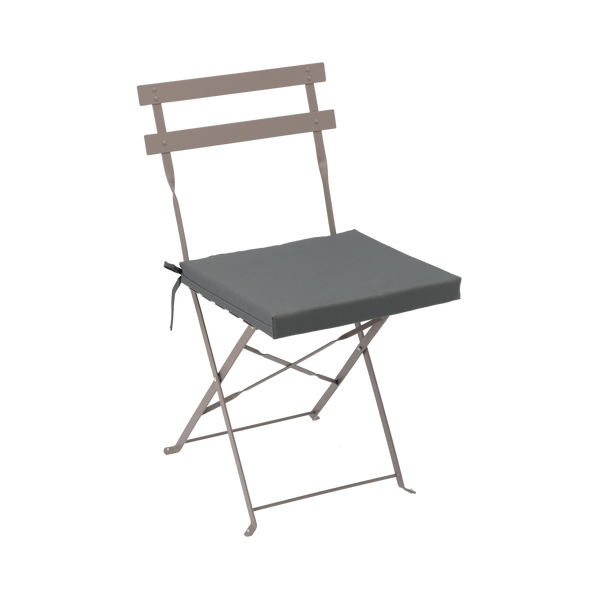 PODUSZKA NA KRZESŁO 40 x 40 x 5 CM CIEMNOSZARA