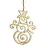 SET OF 3 CHRISTMAS TREE DECORATIONS ELK / SNOWFLAKE / SNOWMAN MIX