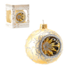 BOMBKA SZKLANA ZŁOTA 8 CM *6167